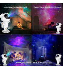 Proiettore a led Astronauta effetto cielo stellato SM4 galassia a soffitto con telecomando,lampada luce notturna 8 modalità