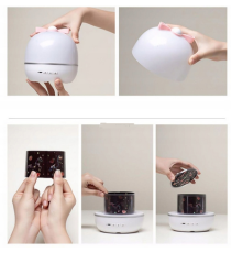 Proiettore a led unicorno cielo stellato, 6 tipologie di proiezione,lampada luce notturna per bambine, ricarica usb