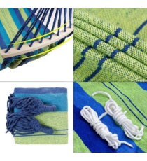 Amaca da giardino grande per due persone 260x150cm, materiale di alta qualità, carico fino a 200kg,intrecciata e senza cuciture