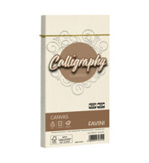 Busta Calligraphy Canvas - 110 x 220 mm - 100 gr - avorio 02 - Favini - conf. 25 pezzi Busta Calligraphy Canvas - 110 x 220 mm - 100 gr - avorio 02 - Favini - conf. 25 pezzi