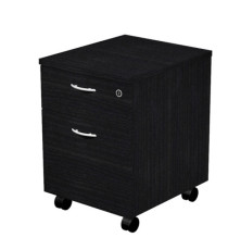 Cassettiera Easy - 1 cassetto + 1 classificatore - con ruote - 41,8 x 52 x 59,5 cm - nero venato Cassettiera Easy - 1 cassetto + 1 classificatore - con ruote - 41,8 x 52 x 59,5 cm - nero venato