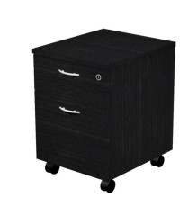 Cassettiera Easy - 1 cassetto + 1 classificatore - con ruote - 41,8 x 52 x 59,5 cm - nero venato Cassettiera Easy - 1 cassetto + 1 classificatore - con ruote - 41,8 x 52 x 59,5 cm - nero venato