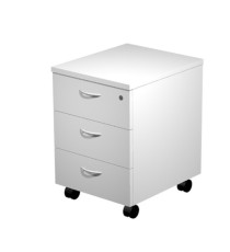 Cassettiera Easy - 3 cassetti - con ruote - 41,8 x 52 x 59,5 cm - grigio Cassettiera Easy - 3 cassetti - con ruote - 41,8 x 52 x 59,5 cm - grigio