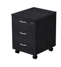 Cassettiera Easy - 3 cassetti - con ruote - 41,8 x 52 x 59,5 cm - nero venato Cassettiera Easy - 3 cassetti - con ruote - 41,8 x 52 x 59,5 cm - nero venato