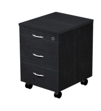 Cassettiera Easy - 3 cassetti - con ruote - 41,8 x 52 x 59,5 cm - nero venato Cassettiera Easy - 3 cassetti - con ruote - 41,8 x 52 x 59,5 cm - nero venato