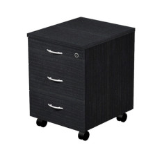 Cassettiera Easy - 3 cassetti - con ruote - 41,8 x 52 x 59,5 cm - nero venato Cassettiera Easy - 3 cassetti - con ruote - 41,8 x 52 x 59,5 cm - nero venato