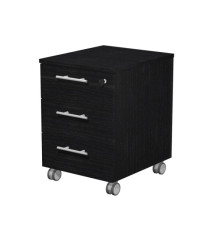 Cassettiera Prestige - 3 cassetti - con ruote -  41,8 x 52 x 61,5 cm - nero venato Cassettiera Prestige - 3 cassetti - con ruote -  41,8 x 52 x 61,5 cm - nero venato