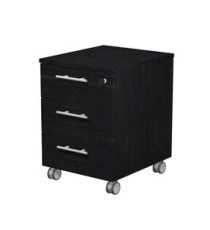 Cassettiera Prestige - 3 cassetti - con ruote -  41,8 x 52 x 61,5 cm - nero venato Cassettiera Prestige - 3 cassetti - con ruote -  41,8 x 52 x 61,5 cm - nero venato