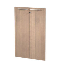 Coppia ante Prestige - per mobile medio - 80 x 115,4 cm - spessore 18 mm - melaminico - ciliegio arabis