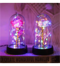 Lampada a led a forma di rosa rossa 11x23cm con illuminazione colorata,a batteria,luce notturna,idea regalo amore,San Valentino