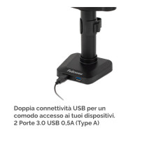Braccio portamonitor triplo Platinum Series - Fellowes Braccio portamonitor triplo Platinum Series - Fellowes