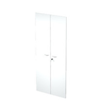 Coppia ante Easy - per mobile alto - 80 x 175 cm - spessore 18 mm - melaminico - bianco