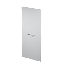 Coppia ante Easy - per mobile alto - 80 x 175 cm - spessore 18 mm - melaminico - grigio