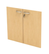 Coppia ante Easy - per mobile basso - 80 x 67 cm - spessore 18 mm - melaminico - faggio