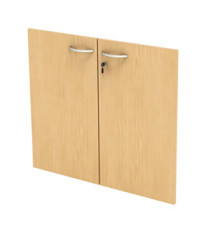Coppia ante Easy - per mobile basso - 80 x 67 cm - spessore 18 mm - melaminico - faggio