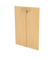 Coppia ante Easy - per mobile medio - 80 x 115 cm - spessore 18 mm - melaminico - faggio