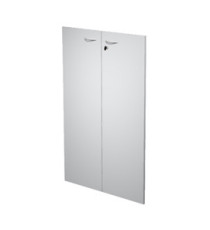 Coppia ante Easy - per mobile medio - 80 x 115 cm - spessore 18 mm - melaminico - grigio
