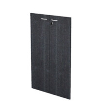 Coppia ante Easy - per mobile medio - 80 x 115 cm - spessore 18 mm - melaminico - nero venato