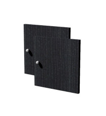 Coppia ante Rainbow - 32,2 x 32,1 cm - per libreria - nero venato