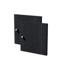 Coppia ante Rainbow - 32,2 x 32,1 cm - per libreria - nero venato
