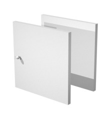 Coppia ante Rainbow - 32,2x32,1 cm - per libreria - grigio alluminio