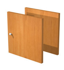 Coppia ante Rainbow - 32,2x32,1 cm - per libreria - noce chiaro