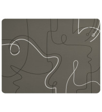 Tovagliette americana linea Linee - 41 x 31 cm - tortora - Stilcasa Tovagliette americana linea Linee - 41 x 31 cm - tortora - Stilcasa