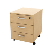 Cassettiera Rainbow - 3 cassetti - con ruote - 41 x 50 x 52,2 cm - faggio Cassettiera Rainbow - 3 cassetti - con ruote - 41 x 50 x 52,2 cm - faggio