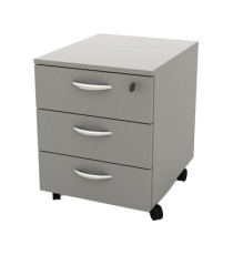 Cassettiera Rainbow - 3 cassetti - con ruote - 41 x 50 x 52,2 cm - grigio Cassettiera Rainbow - 3 cassetti - con ruote - 41 x 50 x 52,2 cm - grigio