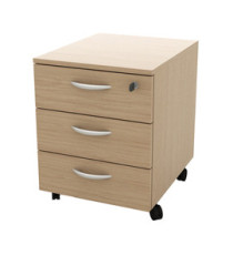 Cassettiera Rainbow - 3 cassetti - con ruote - 41 x 50 x 52,2 cm - rovere Cassettiera Rainbow - 3 cassetti - con ruote - 41 x 50 x 52,2 cm - rovere