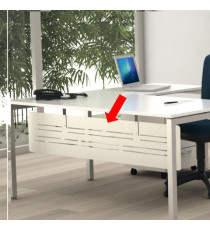 Controventatura metallica Easy Plus - per scrivania L 140 cm - 128 x 30 cm - bianco Controventatura metallica Easy Plus - per scrivania L 140 cm - 128 x 30 cm - bianco