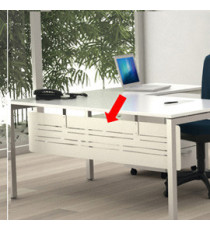 Controventatura metallica Easy Plus - per scrivania L 140 cm - 128 x 30 cm - bianco Controventatura metallica Easy Plus - per scrivania L 140 cm - 128 x 30 cm - bianco
