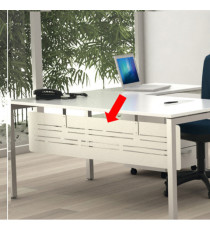 Controventatura metallica Easy Plus - per scrivania L 140 cm - 128 x 30 cm - bianco Controventatura metallica Easy Plus - per scrivania L 140 cm - 128 x 30 cm - bianco