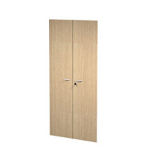 Coppia ante Easy - per mobile contenitore alto - 80 x 175 cm - spessore 18 mm - melaminico - frassino toscano