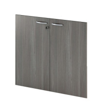 Coppia ante Easy - per mobile contenitore basso - 80 x 67 cm - spessore 18 mm - melaminico - frassino toscano
