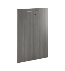 Coppia ante Easy - per mobile contenitore medio - 80 x 115 cm - spessore 18 mm - melaminico - frassino toscano