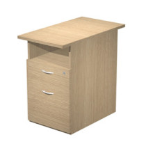 Cassettiera Easy - 1 cassetto + 1 classificatore - con ruote - 41,8 x 52 x 59,5 cm - rovere Cassettiera Easy - 1 cassetto + 1 classificatore - con ruote - 41,8 x 52 x 59,5 cm - rovere