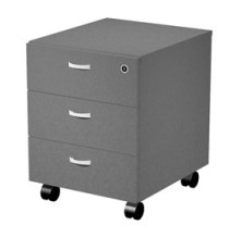 Cassettiera Essence - 3 cassetti - con ruote - 41,5 x 49,5 x 57,6 cm - Antracite Cassettiera Essence - 3 cassetti - con ruote - 41,5 x 49,5 x 57,6 cm - Antracite