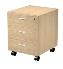 Cassettiera Essence - 3 cassetti - con ruote - 41,5 x 49,5 x 57,6 cm - Rovere Cassettiera Essence - 3 cassetti - con ruote - 41,5 x 49,5 x 57,6 cm - Rovere