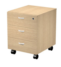 Cassettiera Essence - 3 cassetti - con ruote - 41,5 x 49,5 x 57,6 cm - Rovere Cassettiera Essence - 3 cassetti - con ruote - 41,5 x 49,5 x 57,6 cm - Rovere