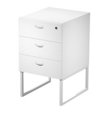 Cassettiera Essence - 3 cassetti - con supporto metal - 41,5 x 49,5 x 57,6 cm - Bianco/Bianco Cassettiera Essence - 3 cassetti - con supporto metal - 41,5 x 49,5 x 57,6 cm - Bianco/Bianco