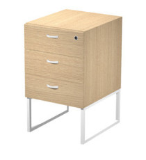 Cassettiera Essence - 3 cassetti - con supporto metal - 41,5 x 49,5 x 57,6 cm - Rovere/Bianco Cassettiera Essence - 3 cassetti - con supporto metal - 41,5 x 49,5 x 57,6 cm - Rovere/Bianco