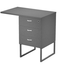 Cassettiera Essence - 3 cassetti - con supporto metal e top - 41,5 x 49,5 x 57,6 cm - Antracite/Antracite Cassettiera Essence - 3 cassetti - con supporto metal e top - 41,5 x 49,5 x 57,6 cm - Antracite/Antracite