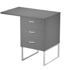 Cassettiera Essence - 3 cassetti - con supporto metal e top - 41,5 x 49,5 x 57,6 cm - Antracite/Bianco Cassettiera Essence - 3 cassetti - con supporto metal e top - 41,5 x 49,5 x 57,6 cm - Antracite/Bianco