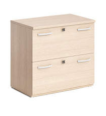 Classificatore Agorà - 2 cassetti - per cartelle sospese - 80 x 46 x 73 cm - rovere