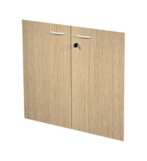 Coppia ante Easy - per mobile basso - 80 x 67 cm - spessore 18 mm - melaminico - rovere