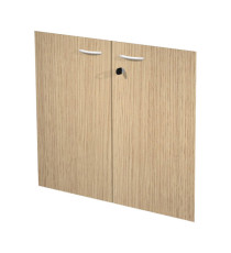Coppia ante Easy - per mobile basso - 80 x 67 cm - spessore 18 mm - melaminico - rovere