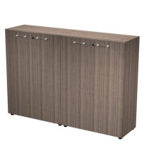 Coppia mobili medi Elegance - con ante - 180 x 45,3 x 126,2 cm - noce toscano