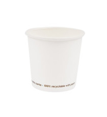 Bicchiere in carta - 75 ml - bianco - Signor Bio - conf. 50 pezzi