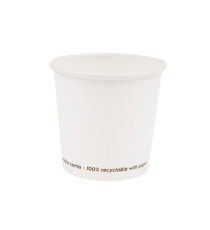 Bicchiere in carta - 75 ml - bianco - Signor Bio - conf. 50 pezzi